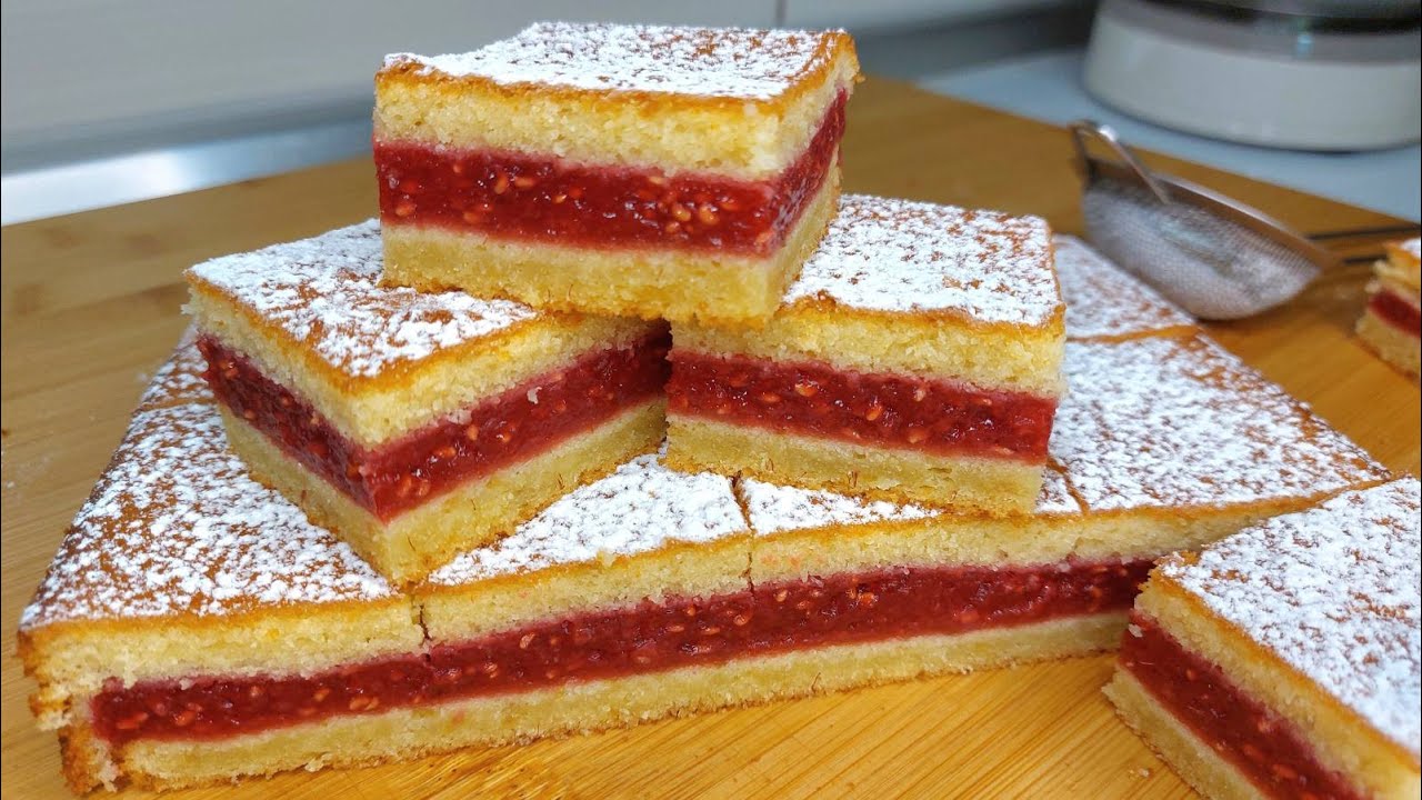 Sve zajedno se peče💥KOLAČ SA MALINAMA❗️Ukusan, brz i jednostavan-RASPBERRY CAKE