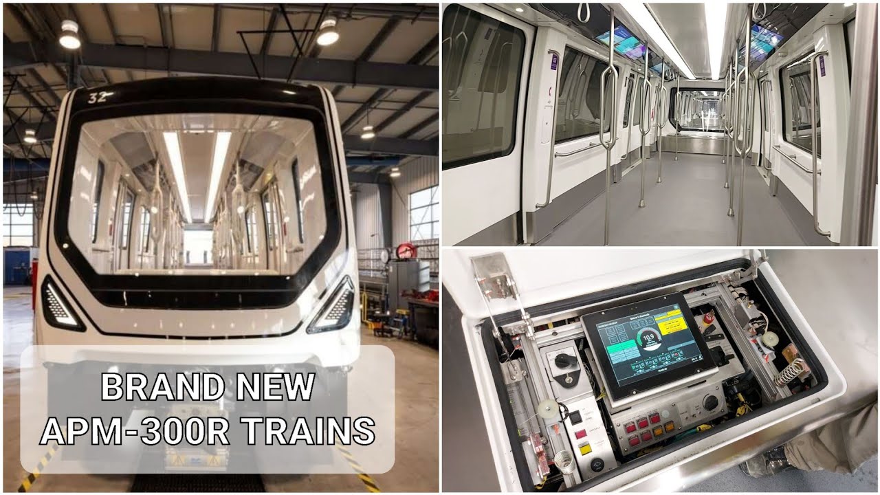 NEW APM-300R VEHICLES! Denver Airport Train (Double Round Trip 7/1/2024)