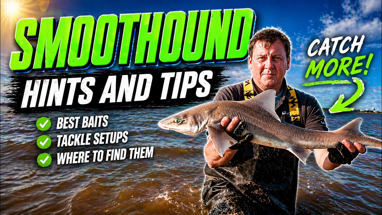 how to catch Smoothhounds 🐟 sea fishing uk.