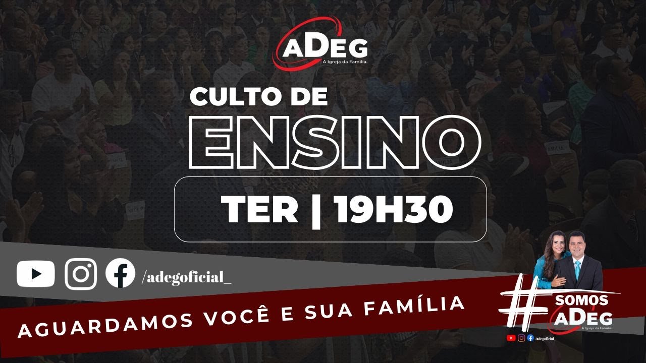 ADEG - TERÇA FEIRA - 2026 - ESTUDO DA PALAVRA (DOUTRINA) - Pr Egmar Tavares