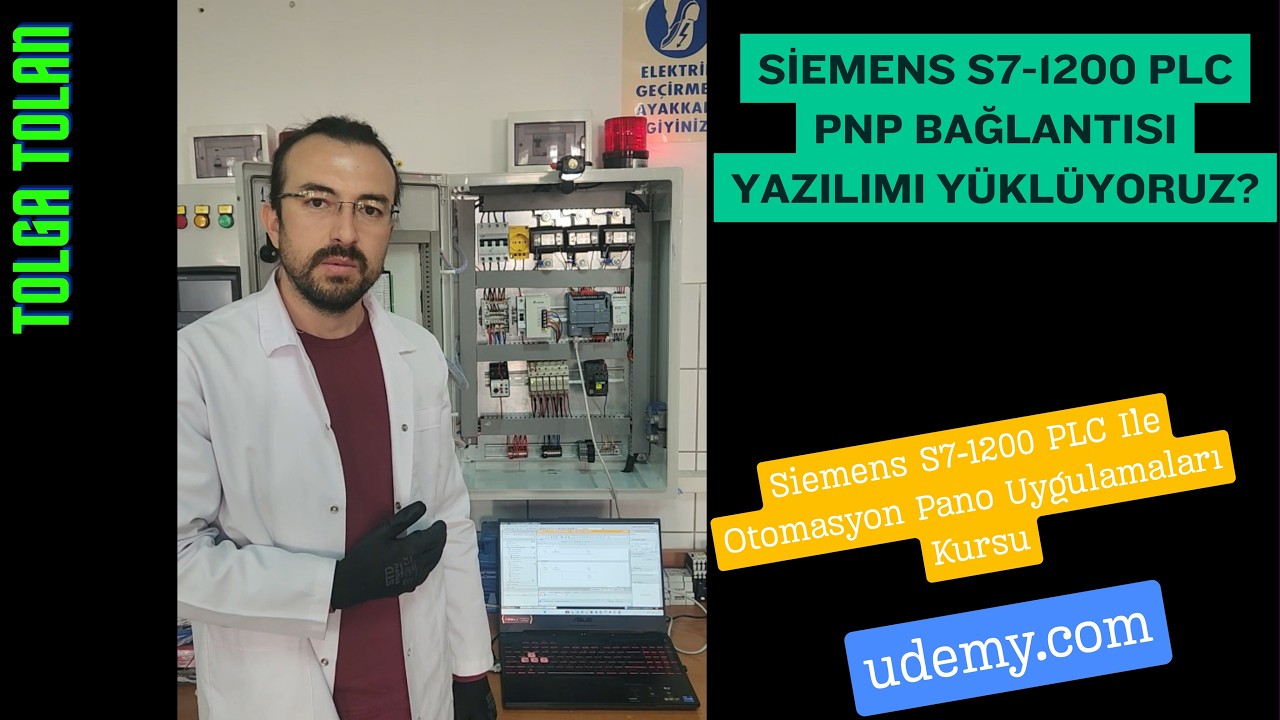 👍Siemens PLC Yazılım yükledik ve SONUÇ ✴️Siemens S7-1200 İle Otomasyon pano Uygulamaları Kursu