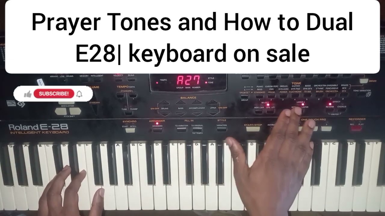 Roland E28 Prayer Tones And How to Dual Roland E28| Whatsapp me 072 1414 681 keyboard sale