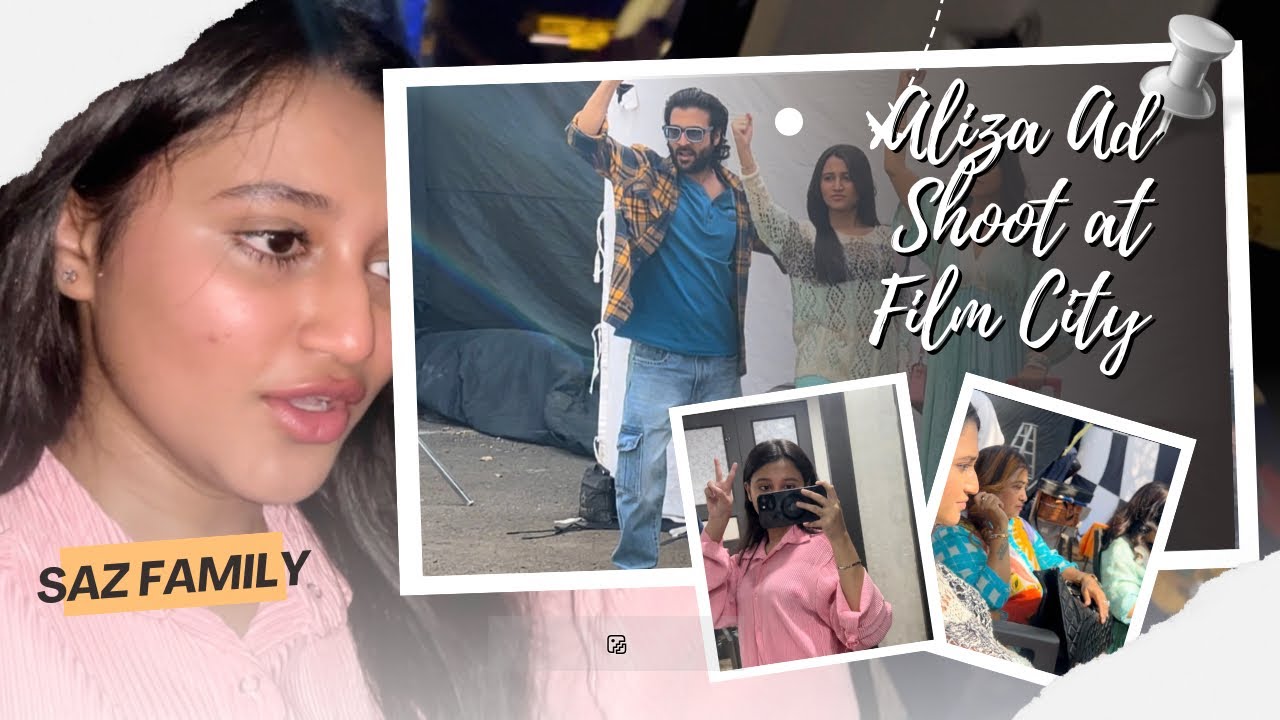 Aliza Ad Shoot at Film City✨🎥| Behind the Scenes🎬