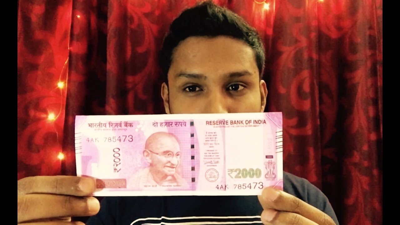 2000 rupee note|Size Comparison with 500,100