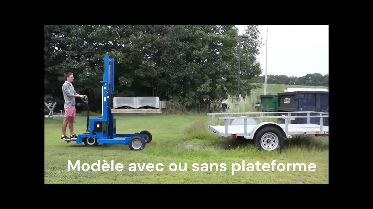 Gerbeur tout terrain PET 1200 avec plateforme - PALVAC - Tel : 02 41 27 33 22