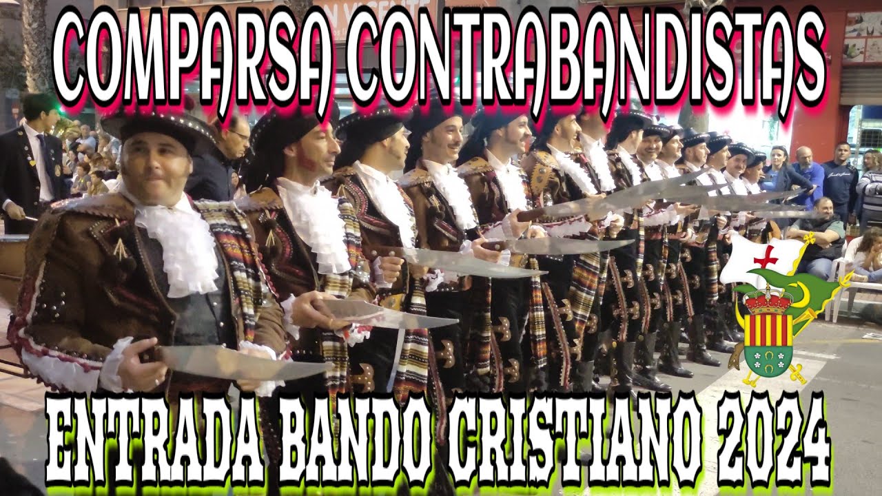 4K COMPARSA CONTRABANDISTAS - ENTRADA BANDO CRISTIANO 2024 #sanvicente #morosycristianos #desfile