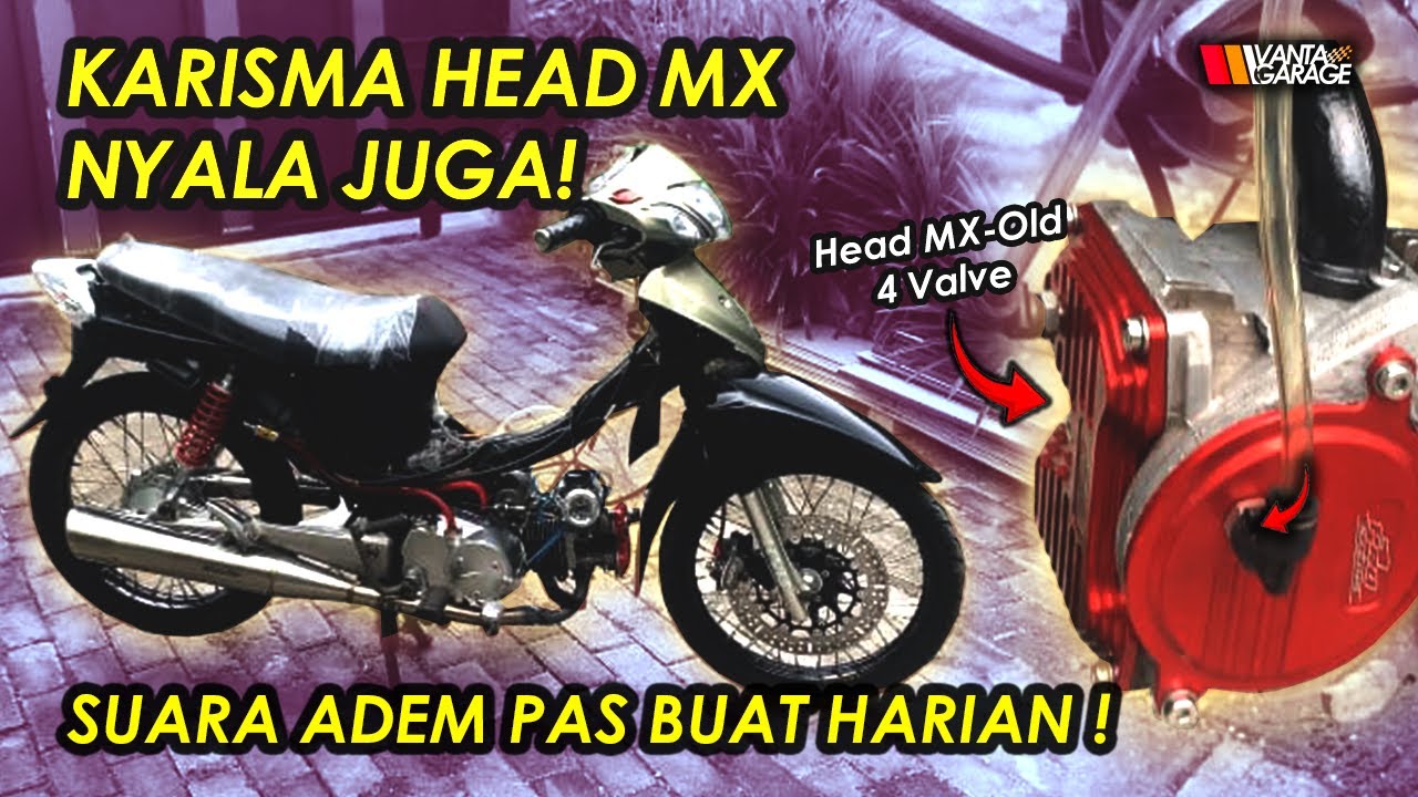 Supra Karisma HEAD MX 4 Klep Akhirnya Hidup!! Checksound Suara Adem Buat Harian