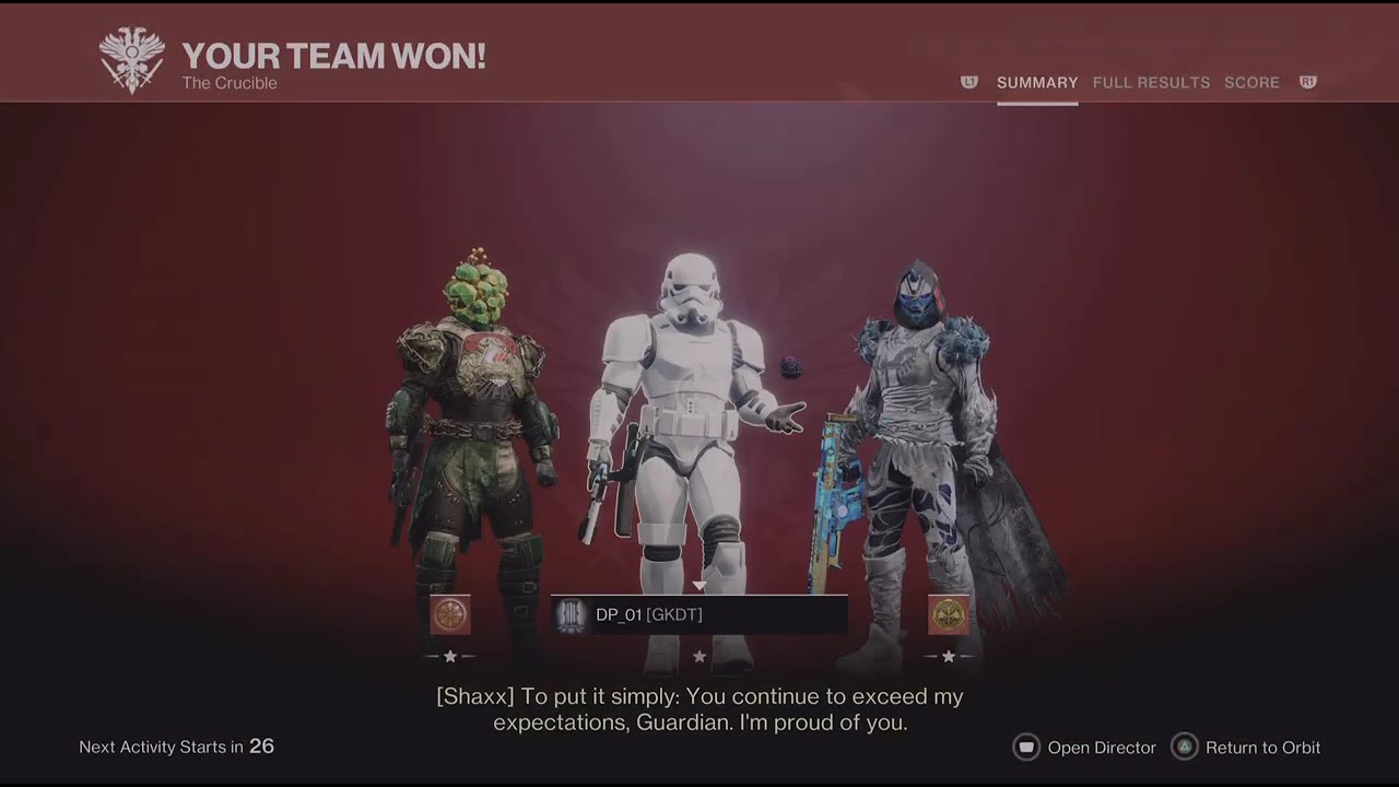 (PS5) Destiny 2: Sevr0 plays the sad trombone.