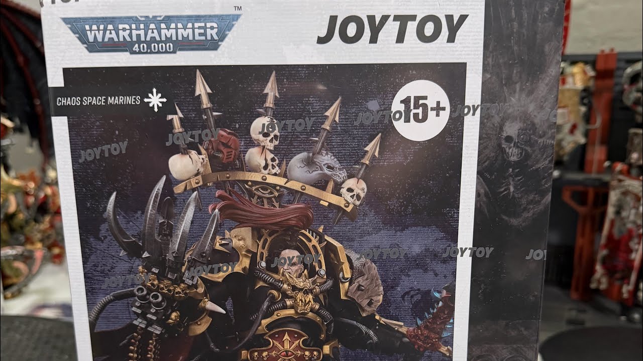 Chaos Space Marines Bkacj Legion Abaddon the despoiler #joytoy #warhammer40k #warhammer #unboxing 