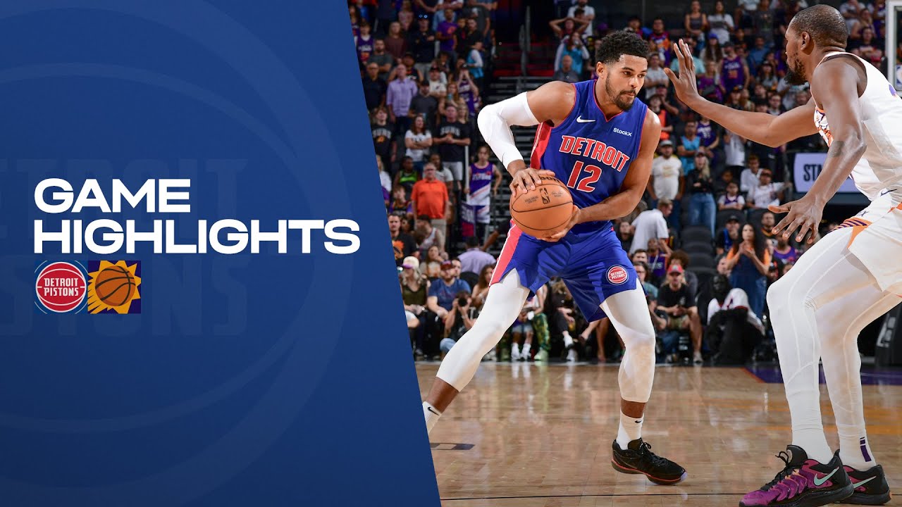 Full Game Highlights l Detroit Pistons vs  Phoenix Suns