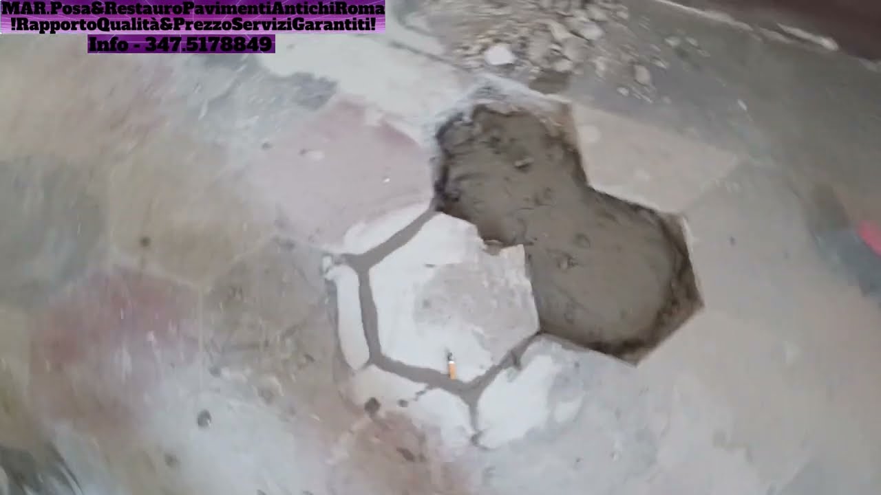 Restauro e Recupero Pavimento In Cementine Esagonali e trattamento Roma