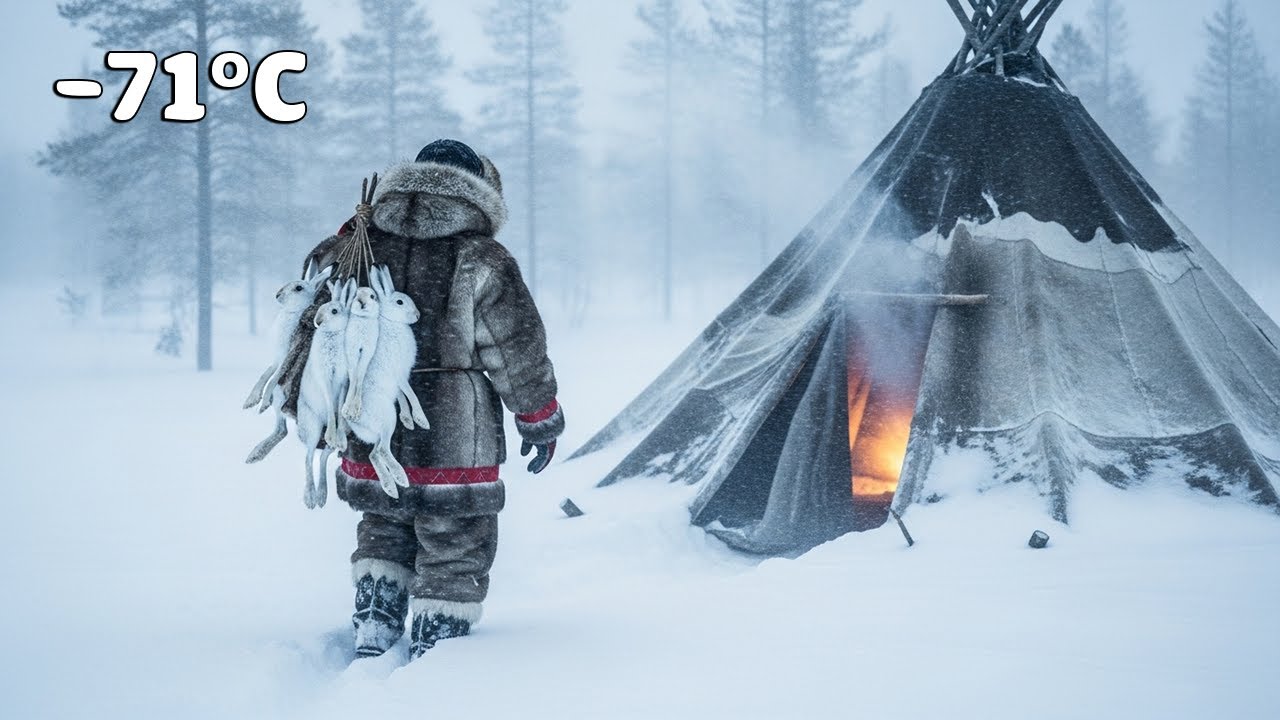 Surviving a Week Alone in the Taiga | Hunting, Trapping, and Fire-Making