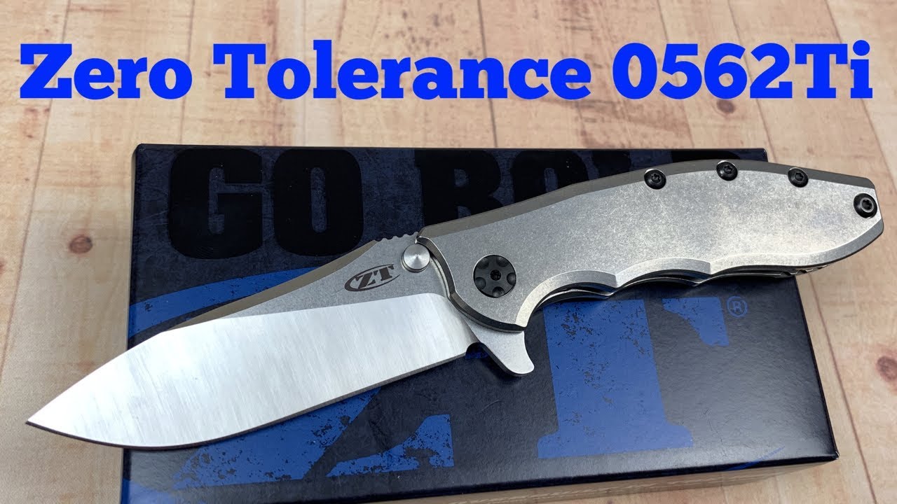 Zero Tolerance ZT0562Ti   This Hinderer is a Tank  !!!