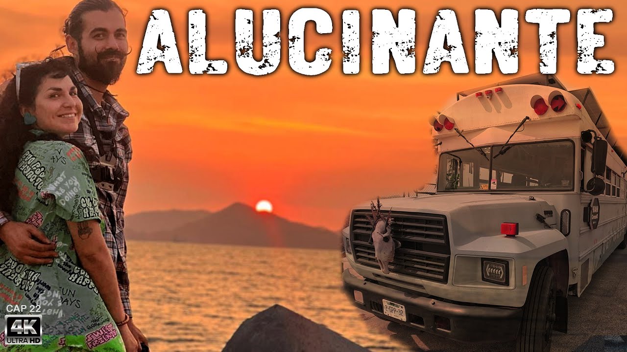 🚌VIVIENDO en un AUTOBÚS de 12 M. en la PLAYA 🏖️ BUSLIFE EN MANZANILLO 🐠   #vanlife  #skoolielife