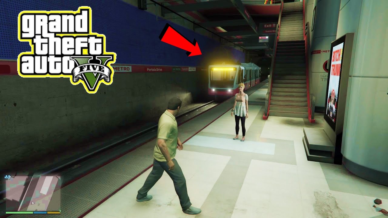 Grand Theft Auto V (Metro Station - GTA 5) Metro Station Tour in GTA V - Metro Captured by Michael