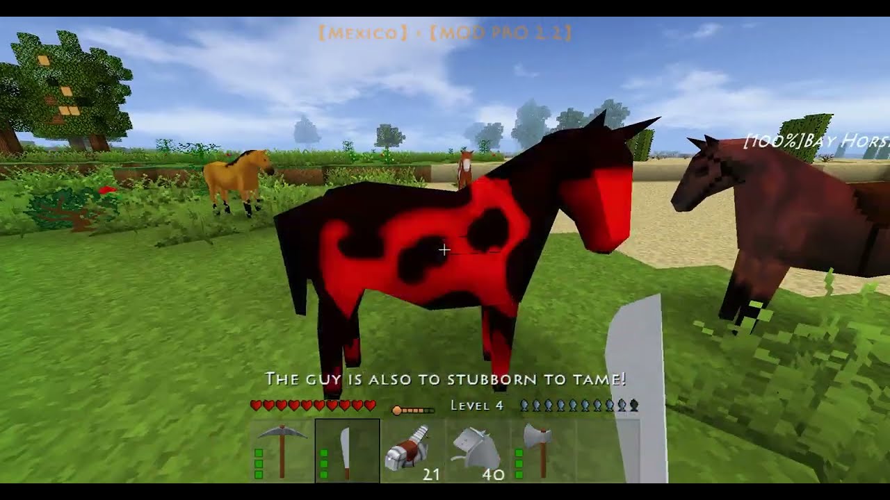 Como DOMAR esses NOVOS CAVALOS do MODPRO 2.2 survivalcraft 2