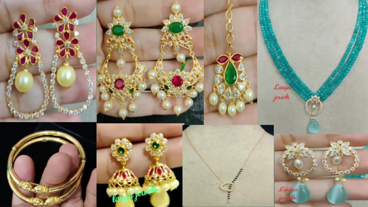 Light weight gold jewellery collection||#14carat gold jewellery collections||intvtelugu