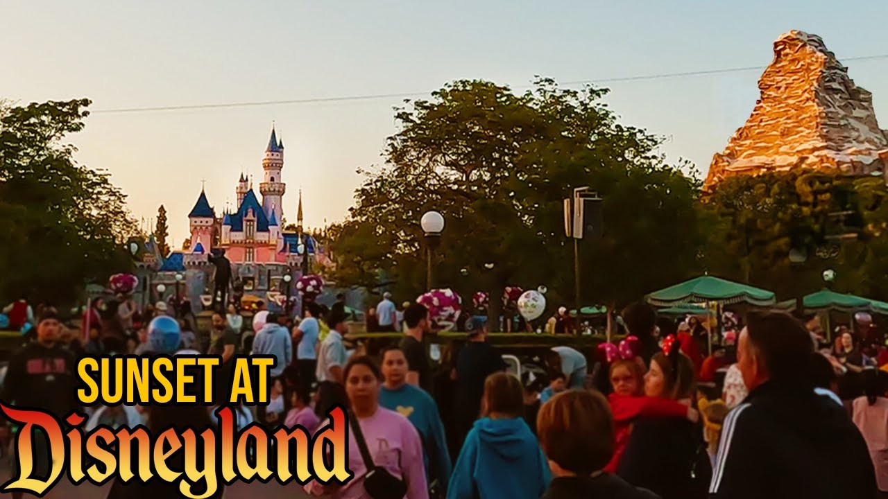 Sunset At Disneyland - 2022 Walkthrough POV