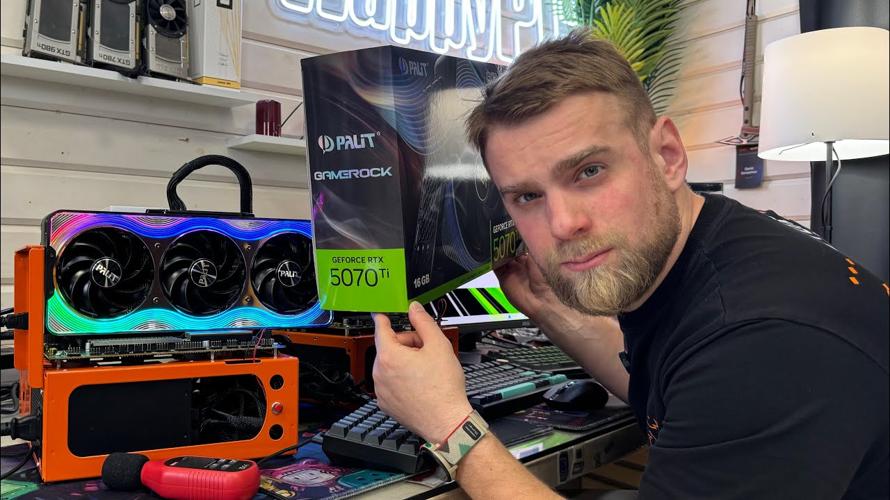 Тест RTX5070TI PALIT GAMEROCK за 105-120.000 рублей 🔥 #HappyPC