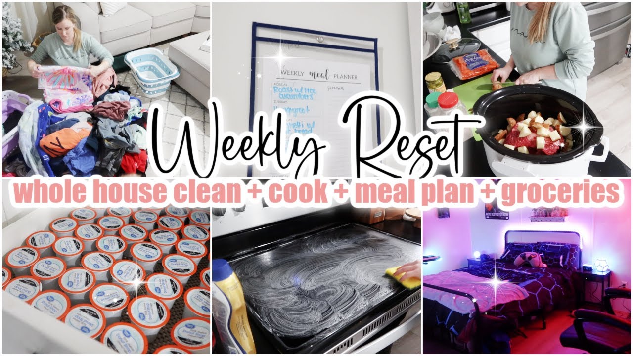 🤍 SUNDAY RESET \\ Whole House Clean With Me + Declutter \\ Cleaning Motivation