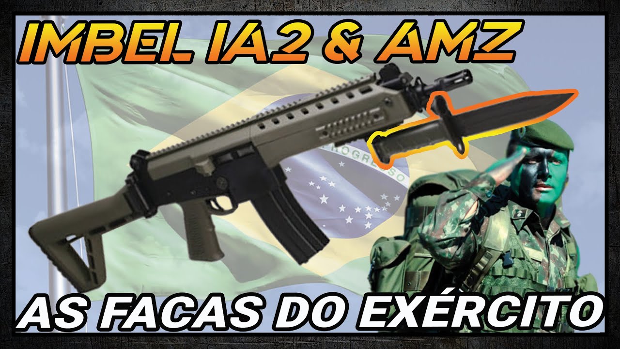 FACAS IMBEL AMZ E IA2 | FACA DE CAMPANHA | FACA-BAIONETA | LADO R