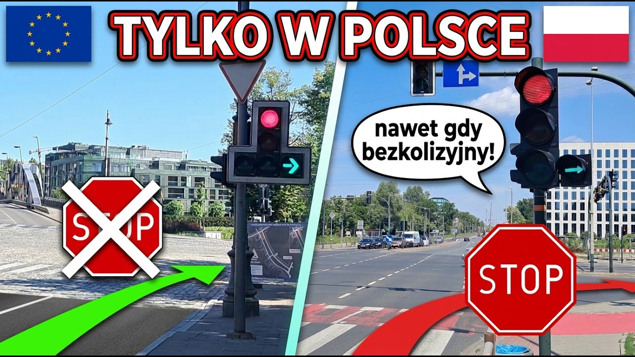 W Polsce mandat, w Europie normalność. Zielone strzałki i inne rozwiązania.