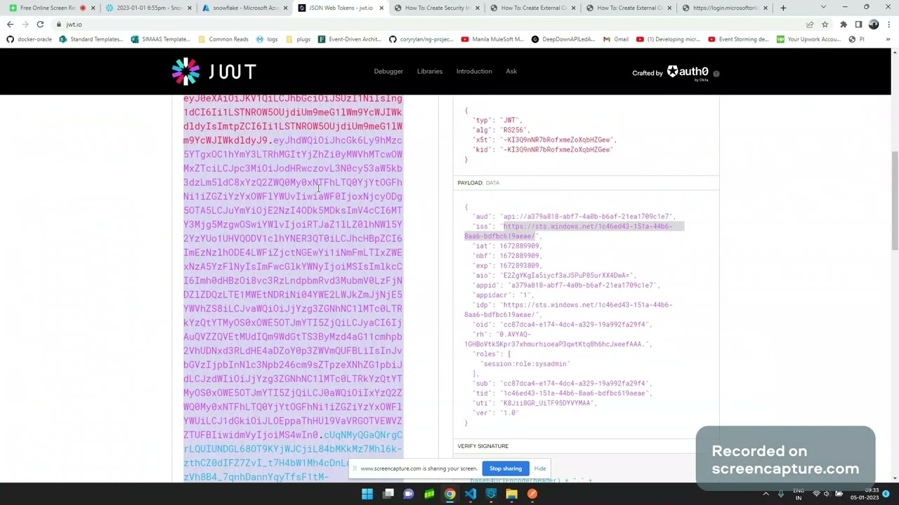 Snowflake connector for MuleSoft using Azure Oauth Client Credentials