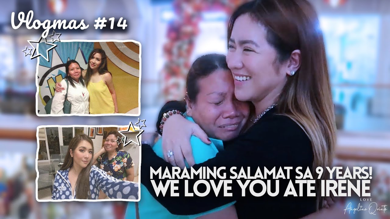 VLOGMAS #14: MARAMING SALAMAT SA 9 YEARS! WE LOVE YOU ATE IRENE | Love Angeline Quinto