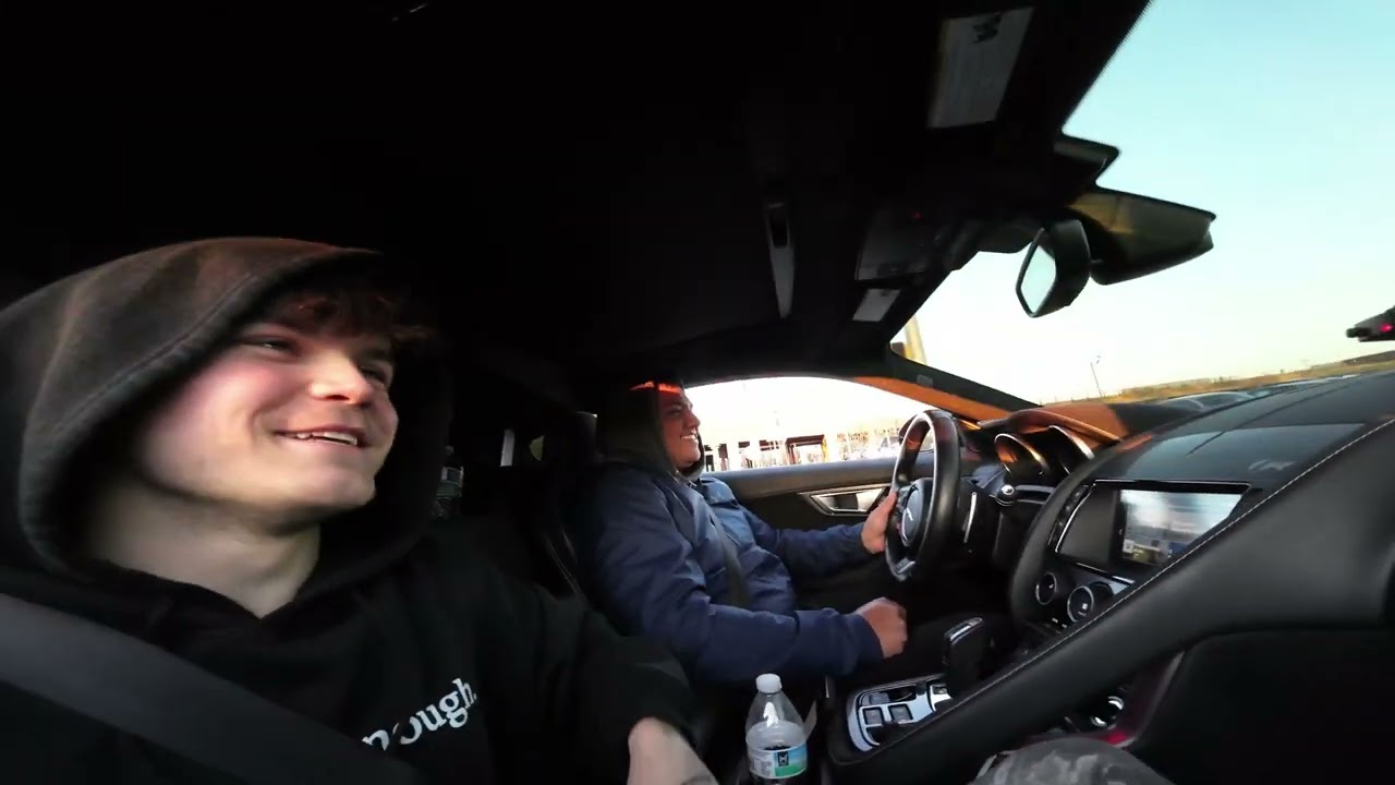 Ride-Along in a 700 HORSEPOWER JAGUAR F-TYPE R ! INSANE RAW V8 SOUNDS