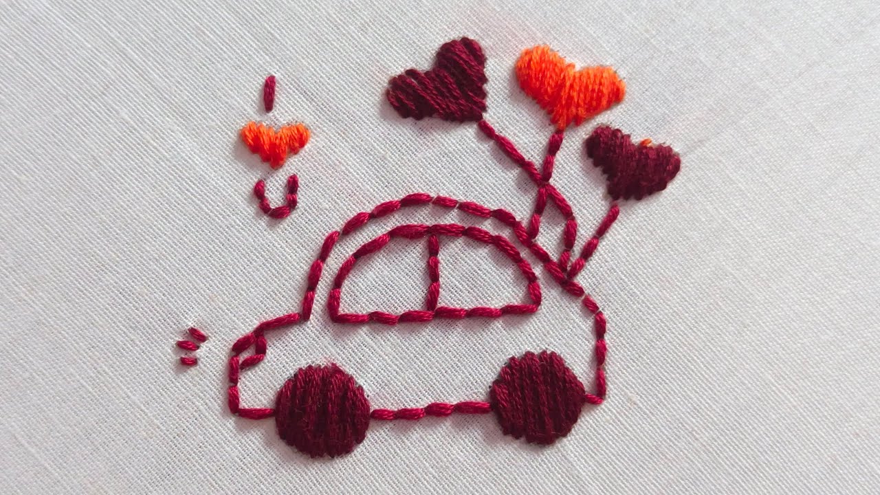 Very easy hand embroidery tutorial for beginners #easyhandembroiderytutorial 