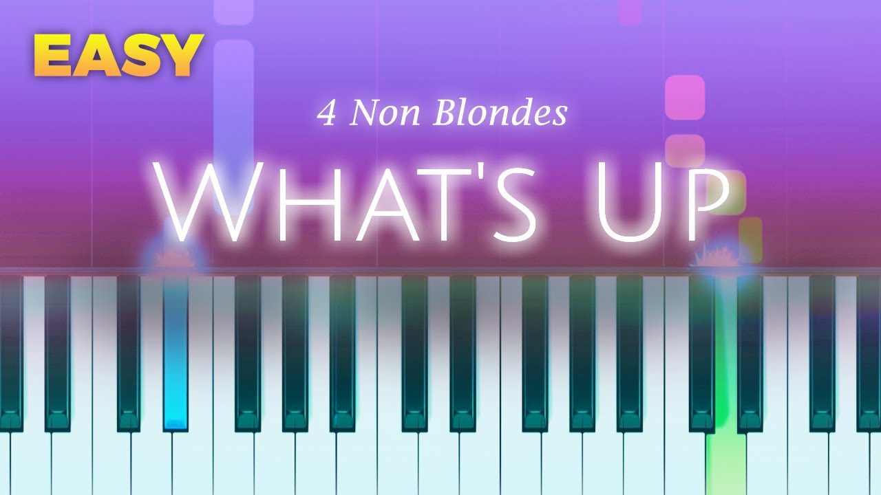 4 Non Blondes - What's Up - EASY Piano TUTORIAL by Piano Fun Play