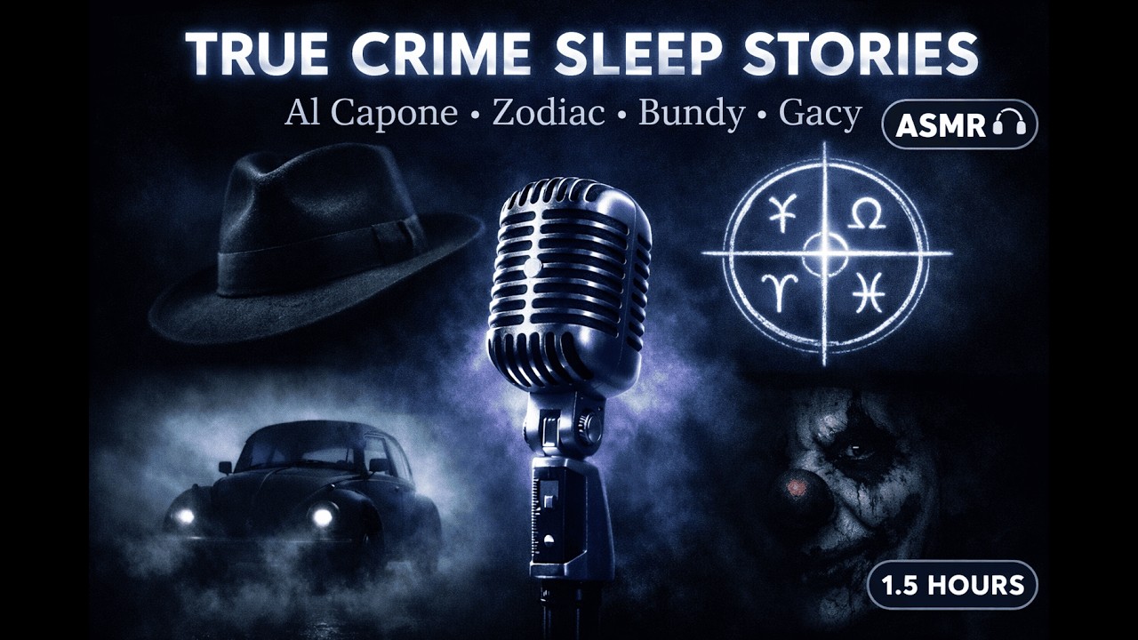 Al Capone, Zodiac Killer, Ted Bundy & John Wayne Gacy | True Crime Story to Fall Asleep
