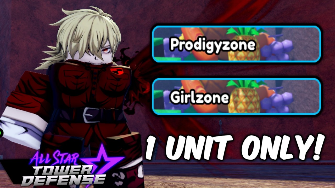 Police Girl DESTROYED Girl & Prodigy Zone (1 Unit Only) | All Star Tower Defense Roblox