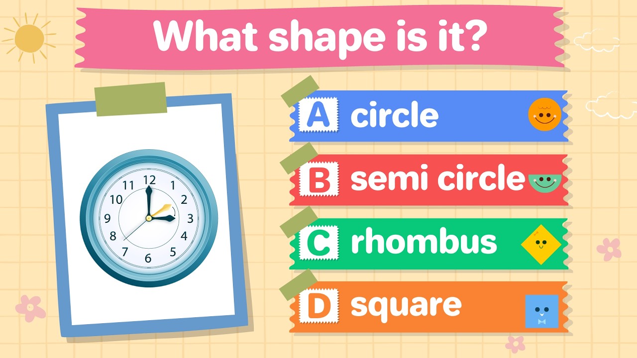 Shapes in Real Life Quiz | Shapes for Kids | Guess the Shape Challenge