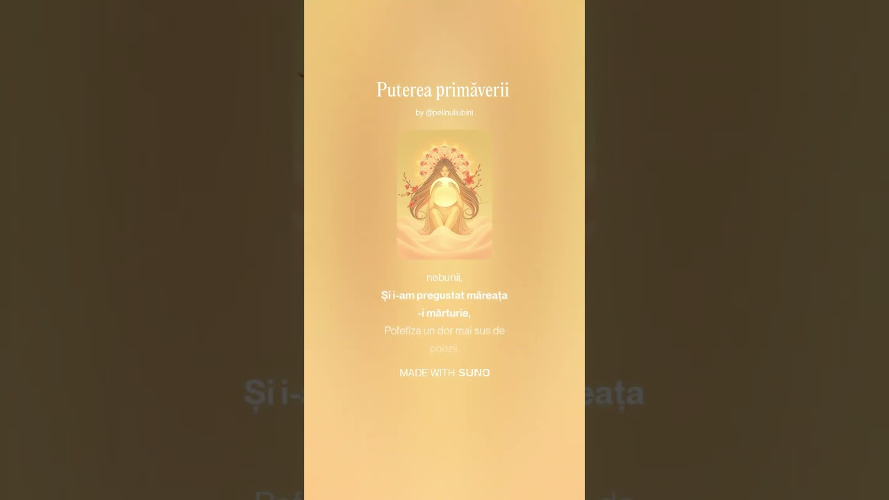Puterea primăverii (Versuri :Diaconu Liviu Aurel) Muzica: Suno