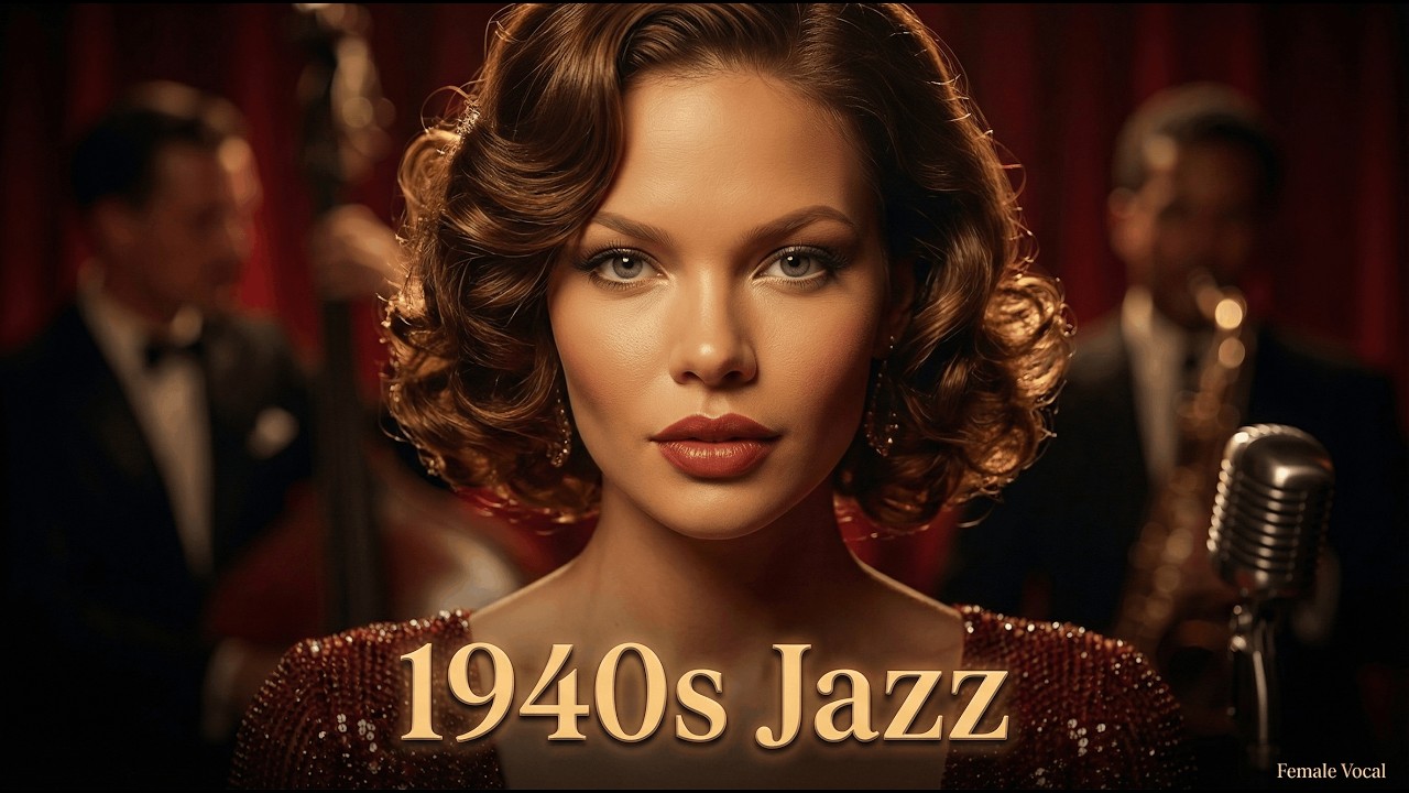 1940s Vintage Jazz with Smooth Female Vocals 🎙 Night Bar & Relaxing Music | Velvet Vinyl Jazz