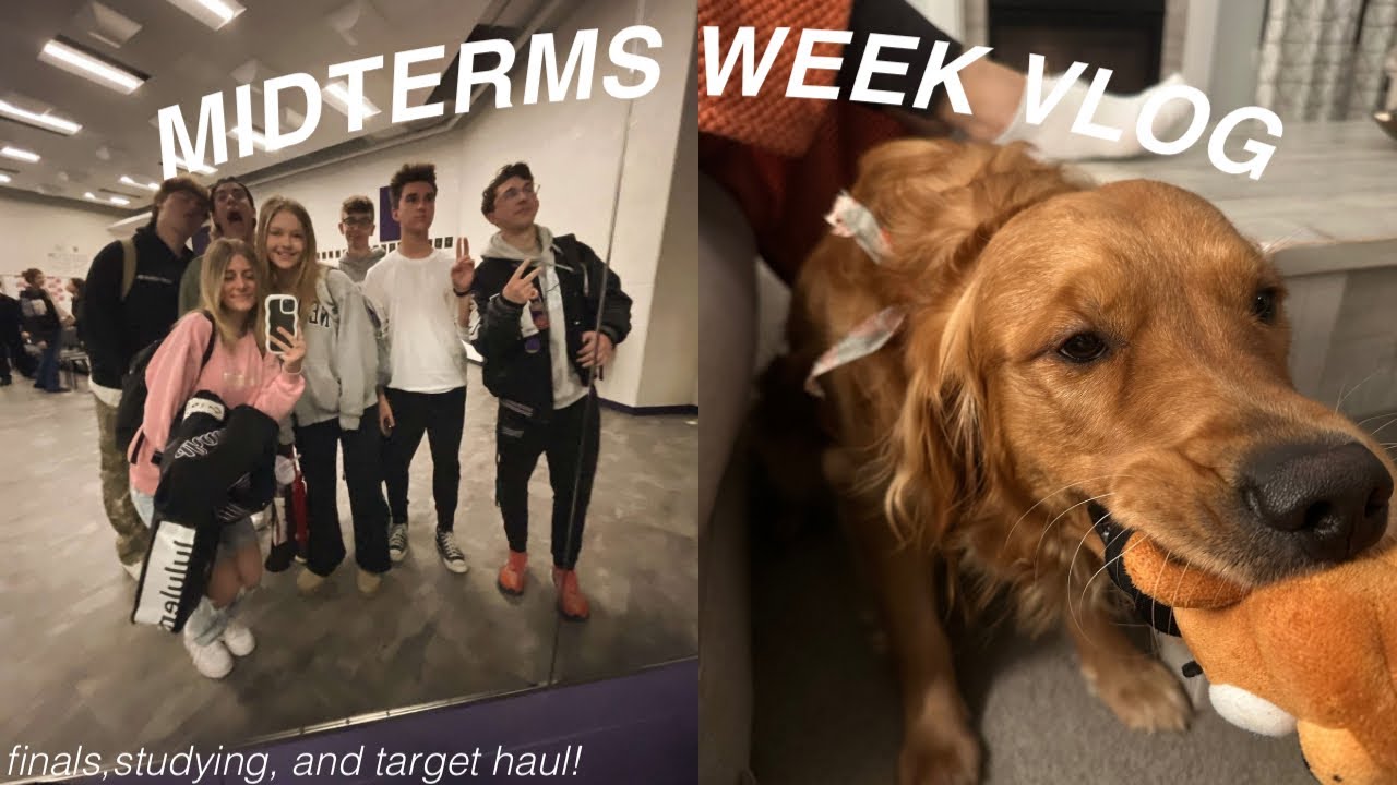 MIDTERMS WEEK VLOG :(