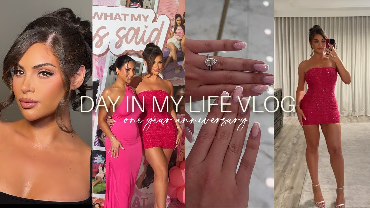 day in my life vlog ♡ get ready with me, clothing haul, one year anniversary party & more!