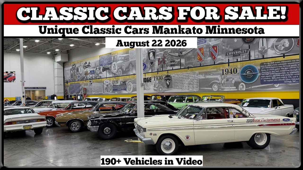 ОБЗОР ПЛОЩАДКИ &mdash; Классические автомобили на продажу в Unique Classic Cars &mdash; Манкейто, Миннесота &mdash;...