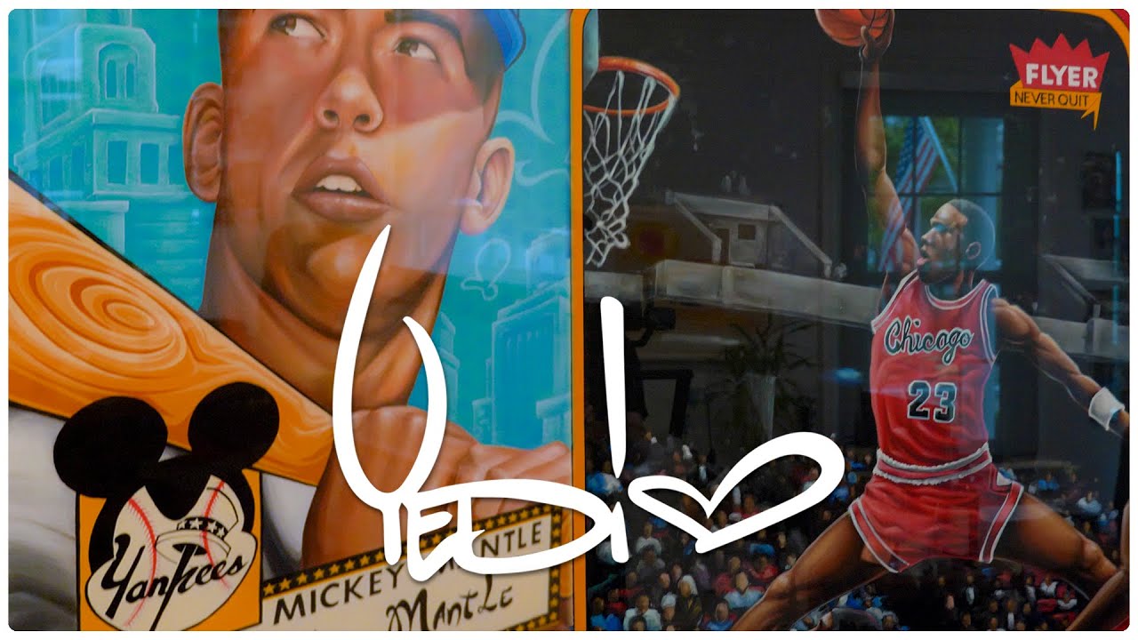 Yedi - Original Paintings - Mickey Mantle and Michael Jordan