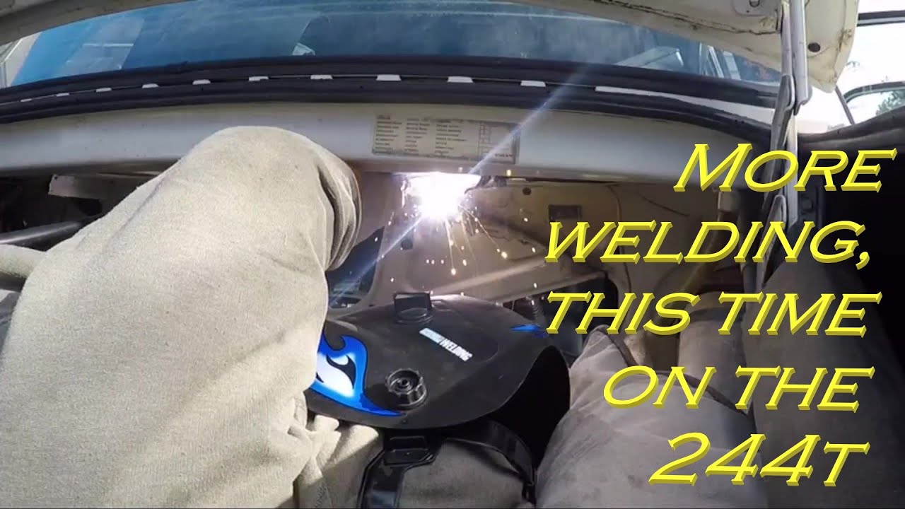 Welding the Volvo 244 turbos rear seat structure