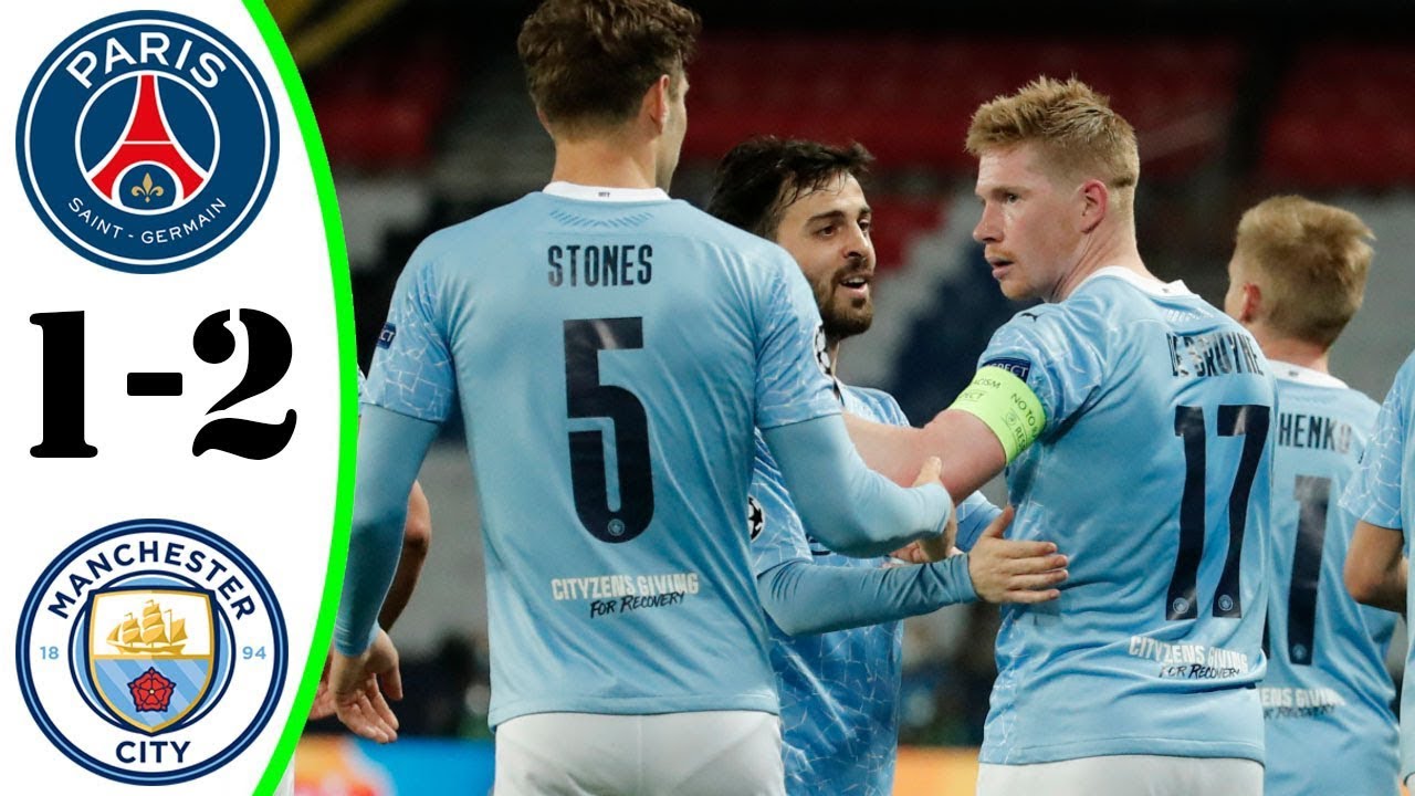 PSG Vs Man City 1-2 Extended Highlights | Man City Vs PSG  2-1 | 1st Leg, Semi Final UCL 2020 - 2021