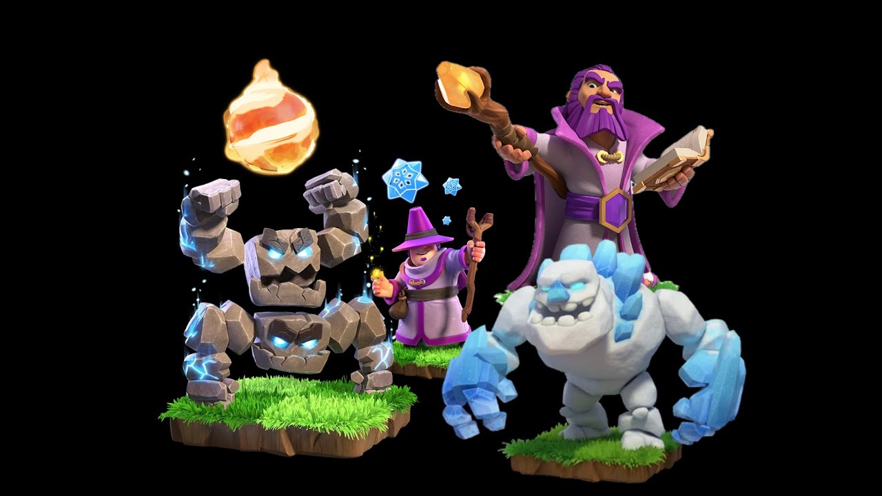 6 bases with Meteor Golem.- Clash of Clans