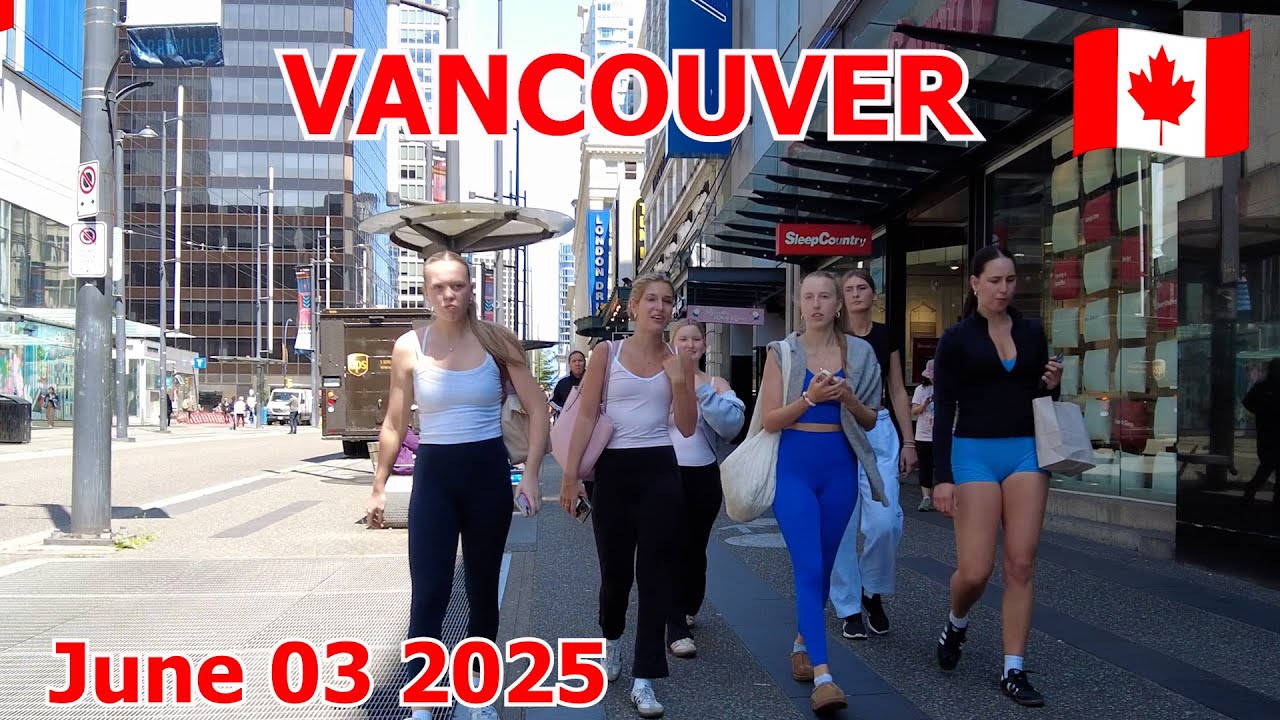 Vancouver Summer Walk 2025 - Life in Downtown Vancouver Canada on June 3