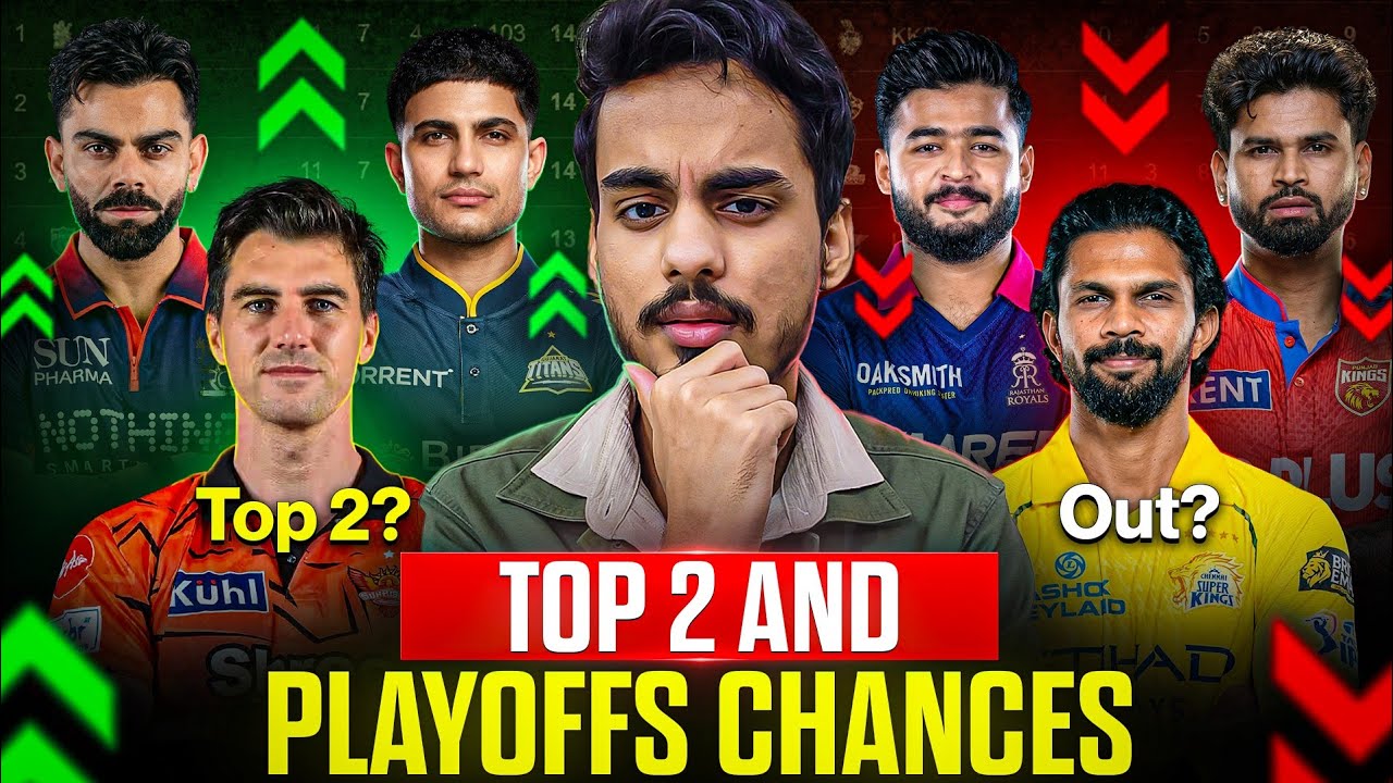 IPL 2026 Points Table : Can CSK Qualify? RCB in TOP 2 LOCK! 🤩 All 10 Teams Qualification Scenario 