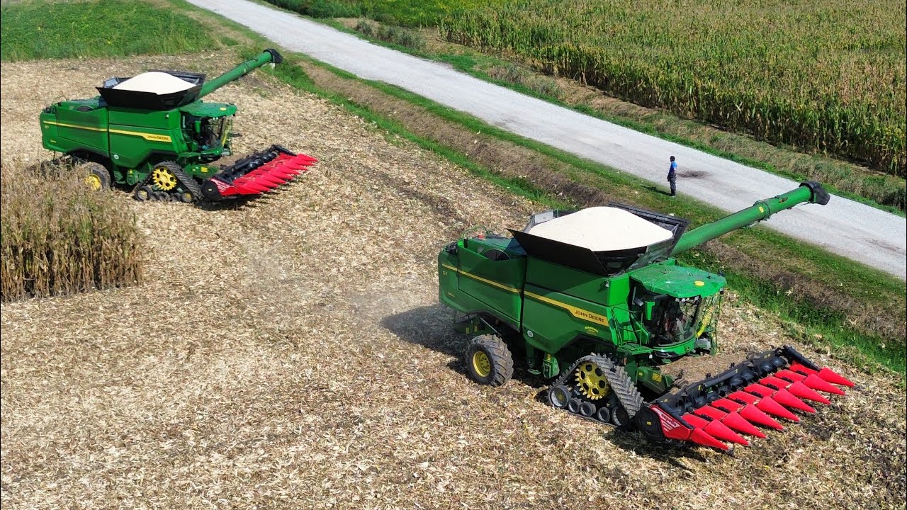 2X John Deere S7 900 | Trebbiatura Mais 2025 | F.lli Prataviera