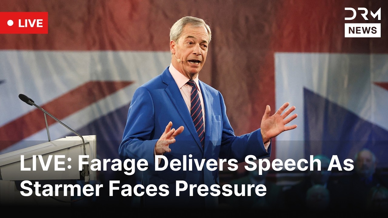 LIVE: Nigel Farage Speaks In Birmingham Amid UK Crisis | DRM News | AC1F