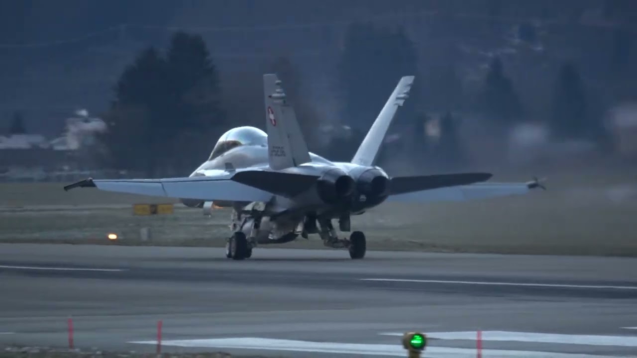 F-18 HORNET - BASE DE MEIRINGEN SUISSE - VOL DE NUIT 2026