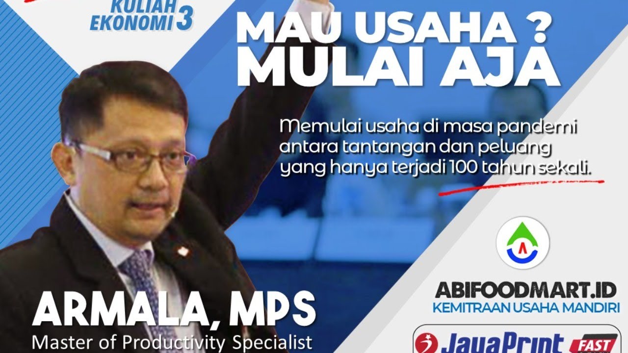 [Live] KULIAH EKONOMI 3 Bersama Coach ARMALA, MPS