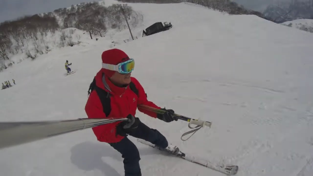 Jackie Skiing，2015 Hakuba, GoPro 